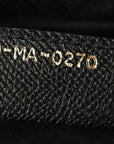Grained Calfskin Saddle Bag Black