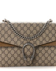 GG Supreme Monogram Medium Dionysus Shoulder Bag Taupe
