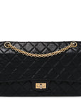 Aged Calfskin Quilted 2.55 Reissue 226 Flap Black
