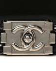 Patent Medium Boy Reverso Flap Black