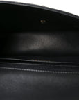 Lambskin Quilted Mini Rectangular Flap Black