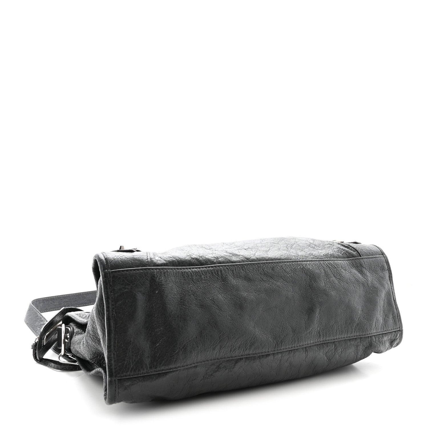 Agneau Classic Silver Hardware City Gris Fossile