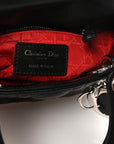 Lambskin Cannage Mini Lady D1OR Black