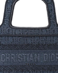 Oblique Denim Mini Book Tote Blue