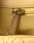 Calfskin Crochet Medium CHNL 19 Flap Yellow