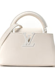 Taurillon Capucines East West Mini Optic White