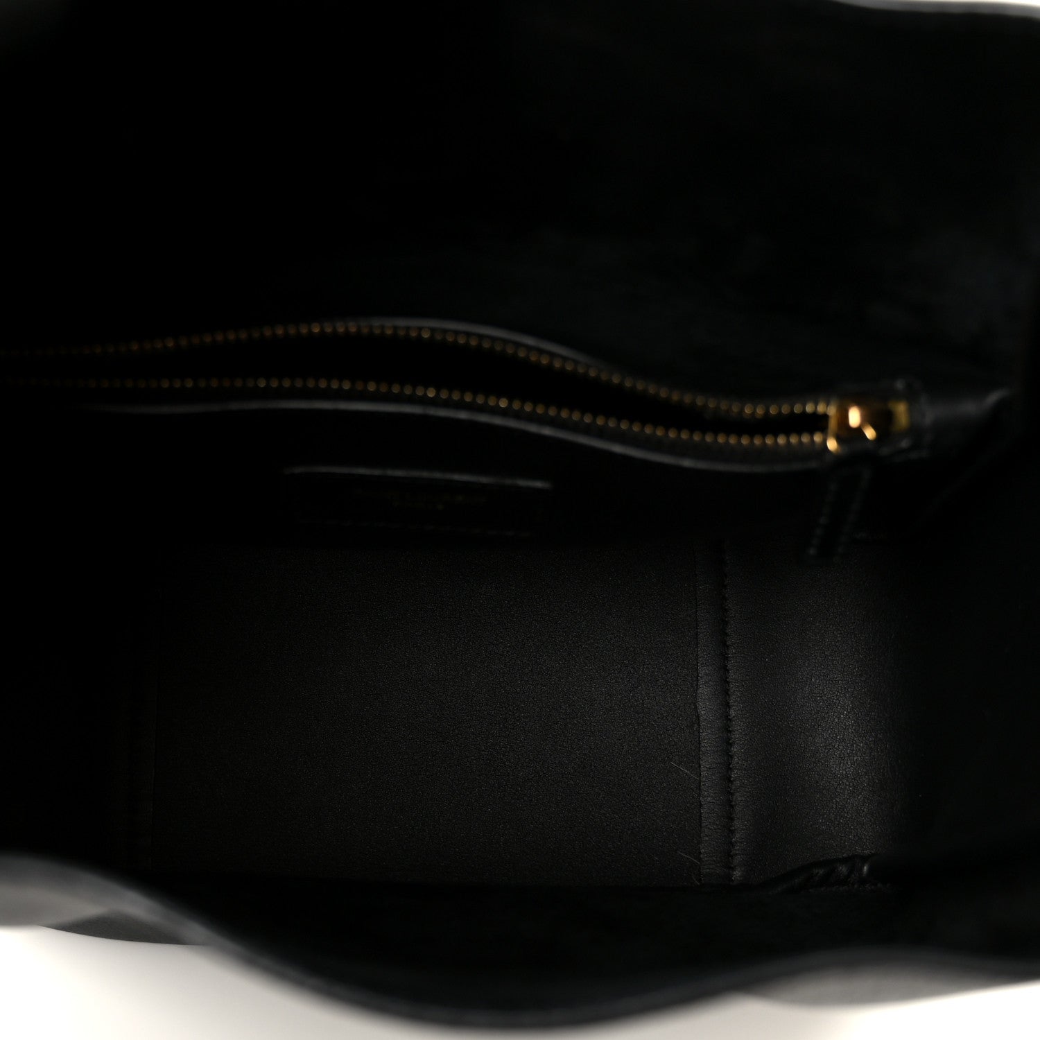 Smooth Calfskin Small Le 5 A 7 Soft Hobo Black