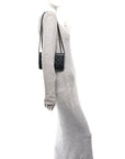 Lambskin Quilted Trendy CC Wallet On Chain WOC So Black