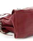 Chevre Silver Metallic Edge Hardware City Cassis