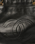 Lambskin CC Shoulder Bag Black
