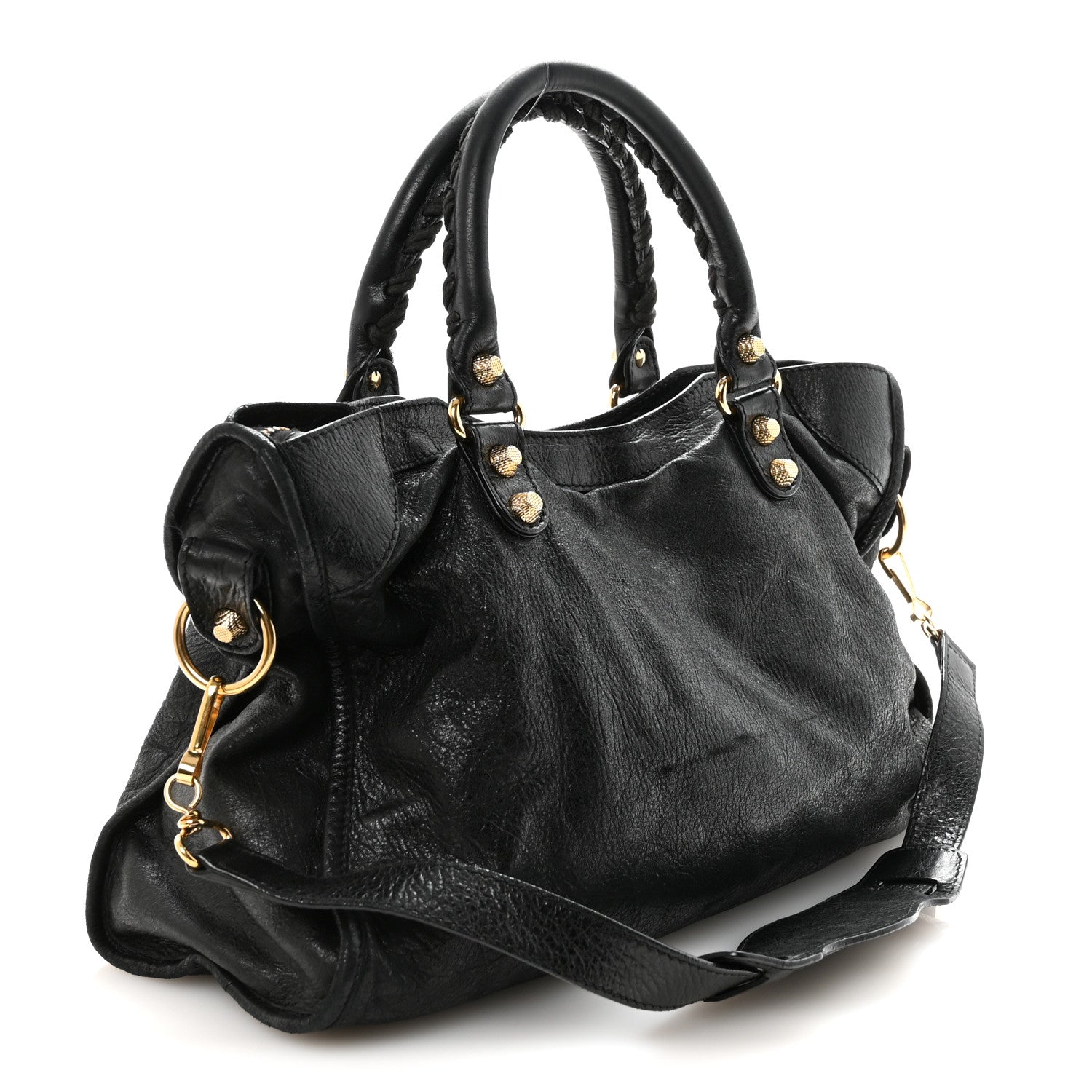 Agneau Giant 12 Gold Hardware City Black