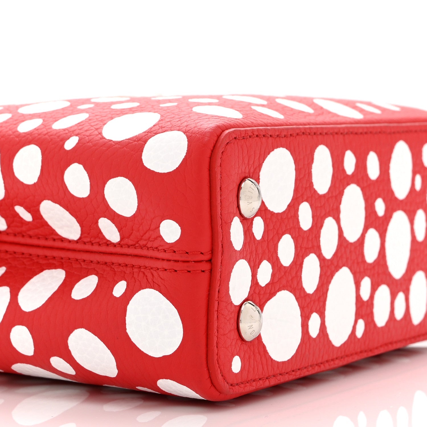 LV X YK Taurillon Capucines Mini Red White