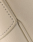 Supple Calfskin Cuir Triomphe Heloise Shoulder Bag White