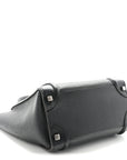 Drummed Calfskin Micro Luggage Black