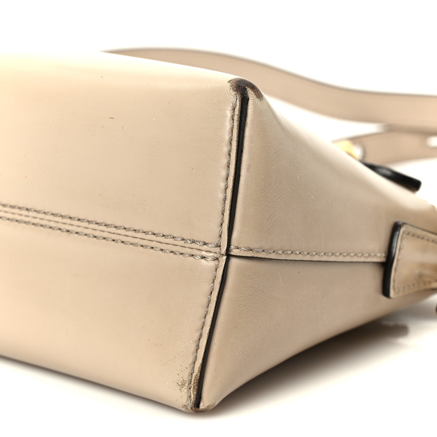 Vitello King Logo Embossed Mini By The Way Boston Bag Nuvola