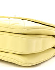 Lambskin Quilted Small Trendy CC Flap Dual Handle Bag Yellow