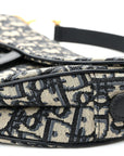 Oblique Saddle Bag Blue