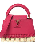 Rattan Taurillon Capucines Mini Magenta
