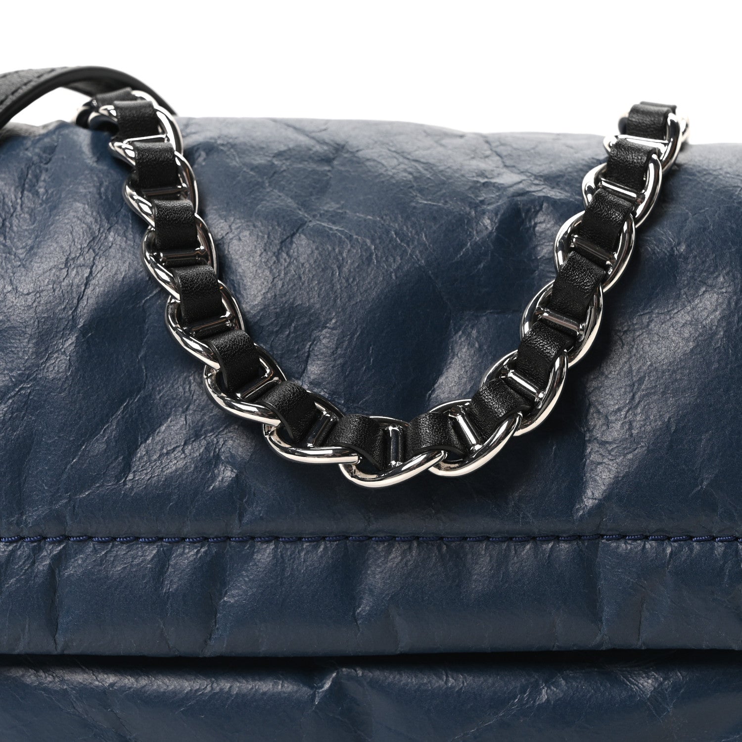 Lambskin The Pillow Bag Blue Sea