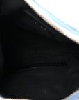 Denim BB Monogram Le Cagole Shoulder Bag XS Blue
