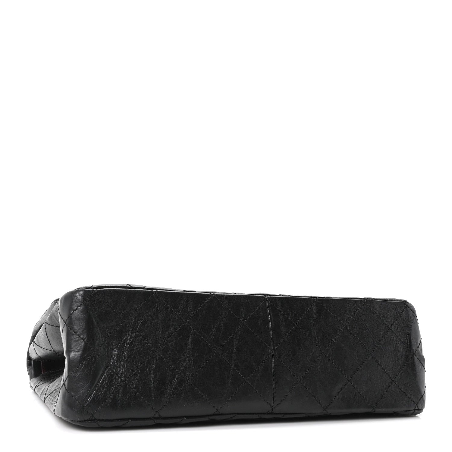 Aged Calfskin Quilted 2.55 Reissue 227 Flap Black