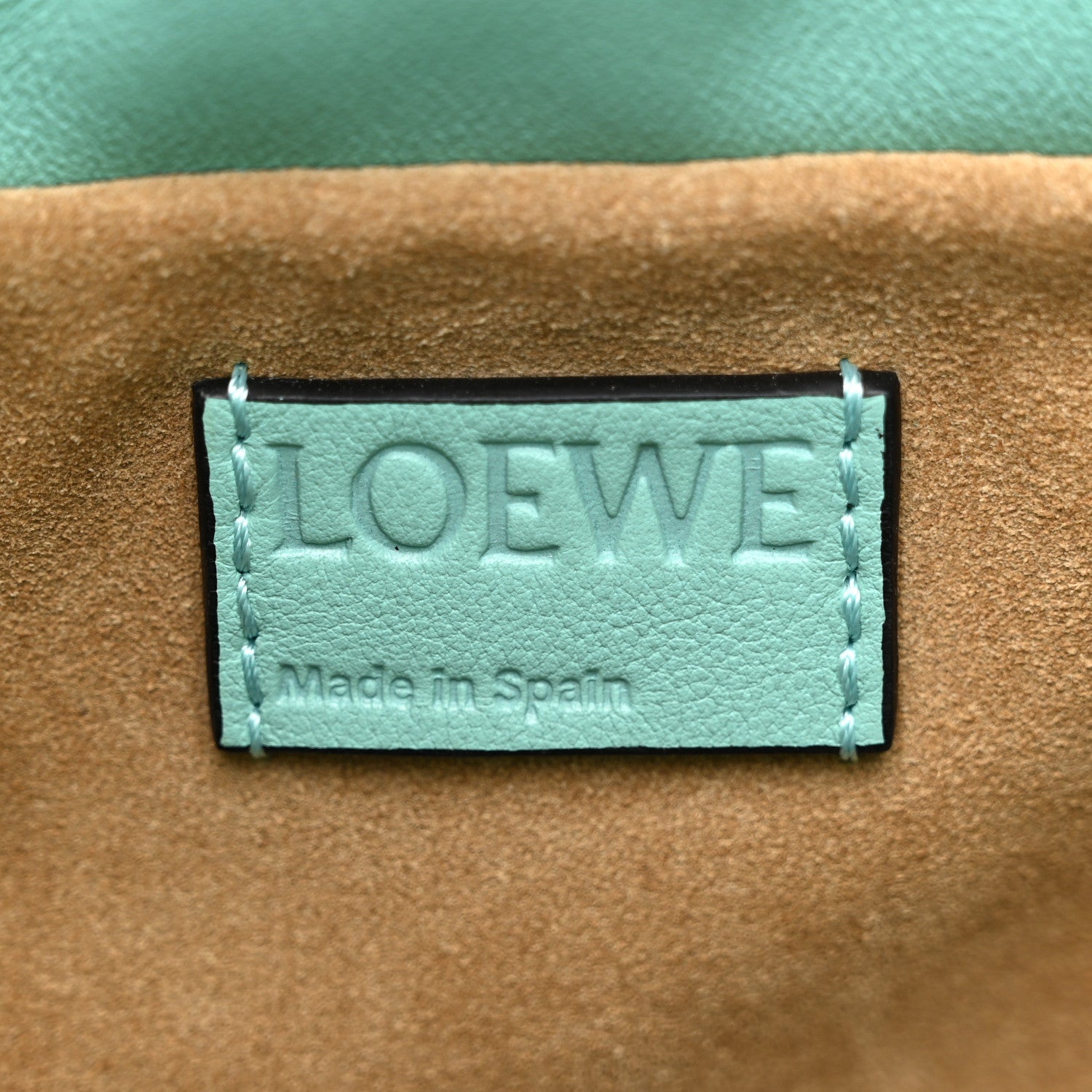 Calfskin Mini Flamenco Knot Bag Fresh Mint