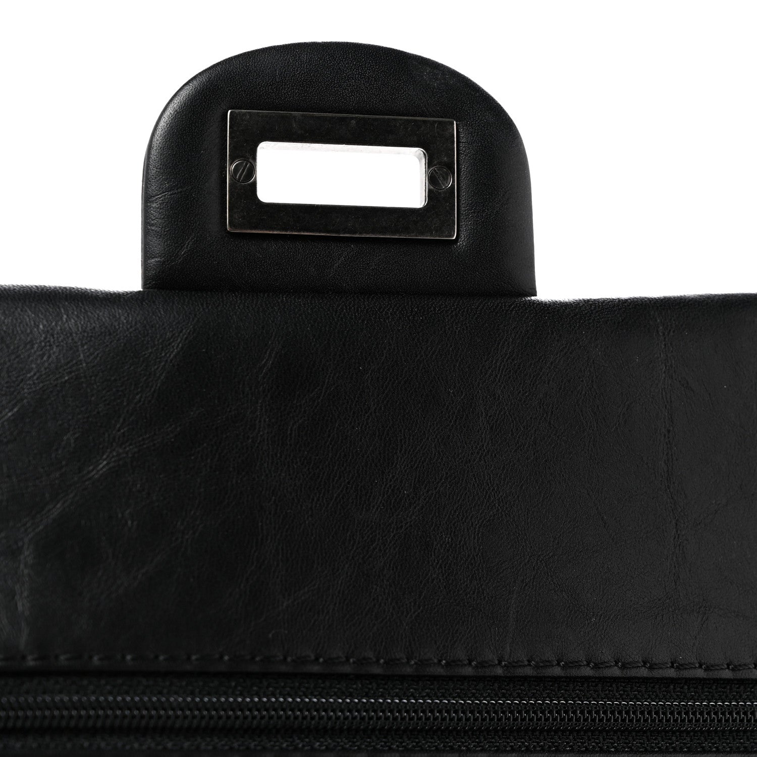 Aged Calfskin Quilted 2.55 Reissue 225 Flap Black