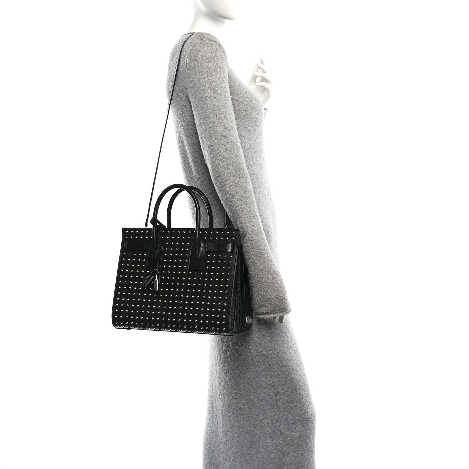 Grain De Poudre Studded Nano Sac De Jour Black
