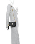 Grain De Poudre Matelasse Monogram Mini Lou Camera Bag Black