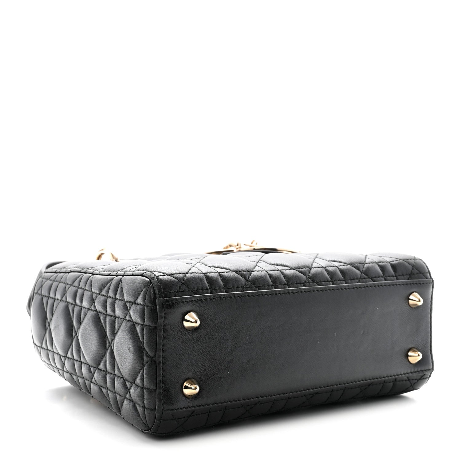 Lambskin Cannage Small My ABCD1OR Lady D1OR Black