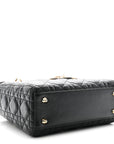 Lambskin Cannage Small My ABCD1OR Lady D1OR Black