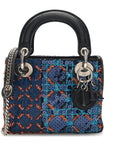 Sequin Lambskin Esprit Tokyo Mini Lady D1OR Blue Multicolor