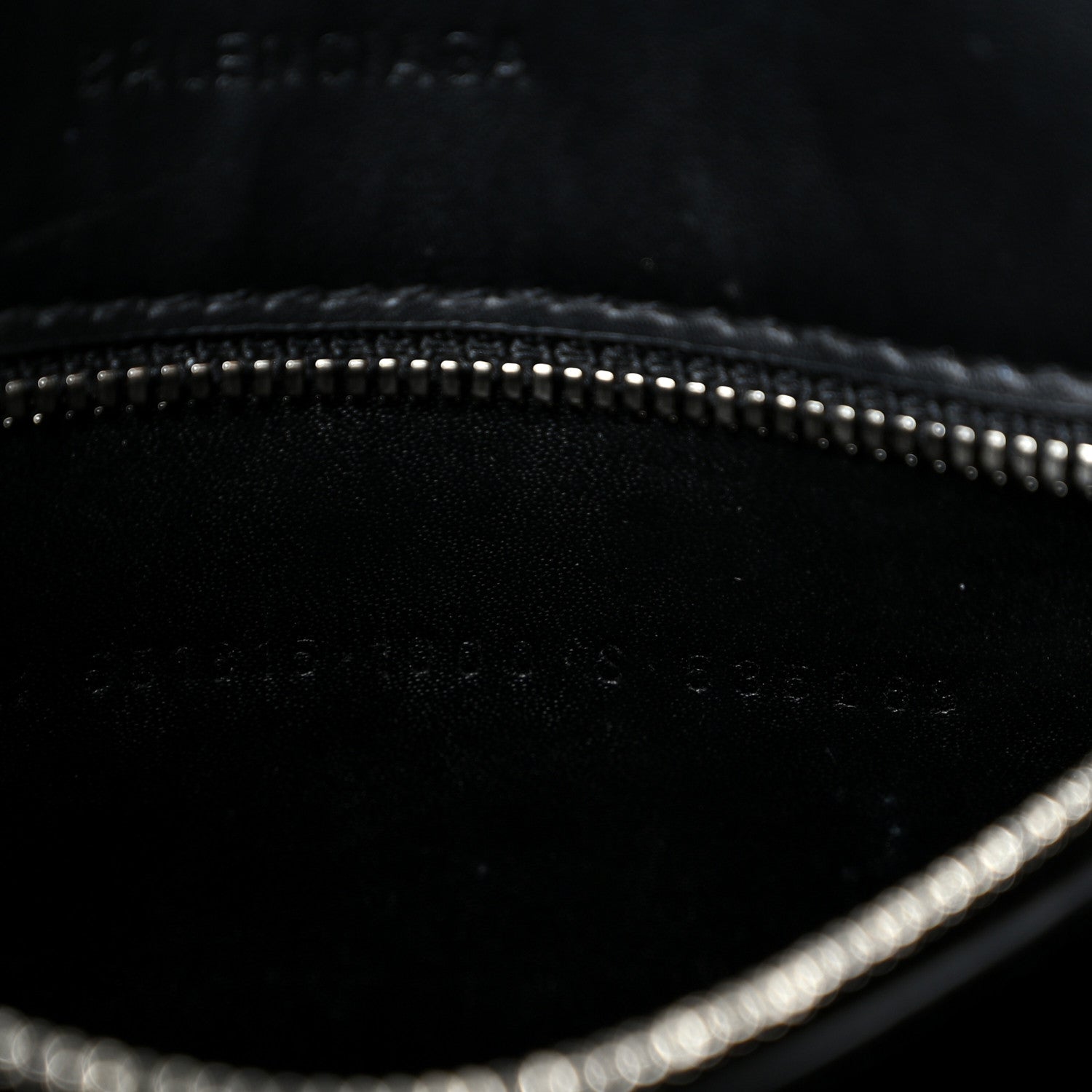 Shiny Calfskin Logo Crocodile Embossed XXS Everyday Tote  Black