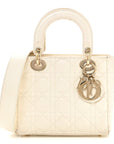 Lambskin Cannage Small My ABCD1OR Lady D1OR White