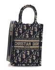 Oblique Mini Book Tote Phone Bag Blue