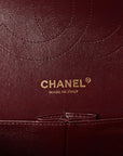 Lambskin Quilted Jumbo Double Flap Black