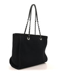 Mixed Fibers Small Deauville Tote Black