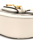 GG Supreme Monogram Textured Dollar Calfskin Web Mini Horsebit 1955 Shoulder Bag