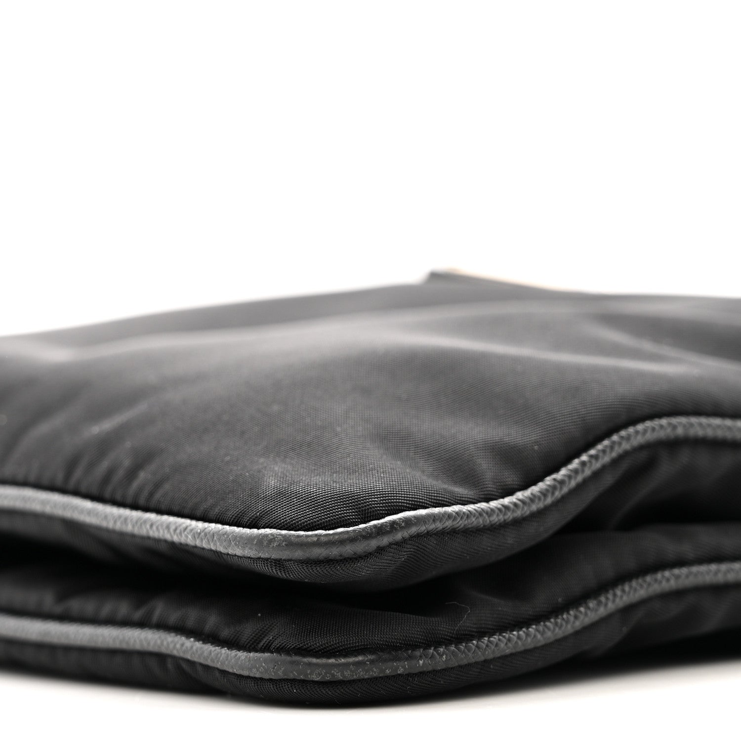 Re-Nylon Saffiano Re-Edition 2000 Double Zip Crossbody Bag Black