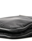 Re-Nylon Saffiano Re-Edition 2000 Double Zip Crossbody Bag Black