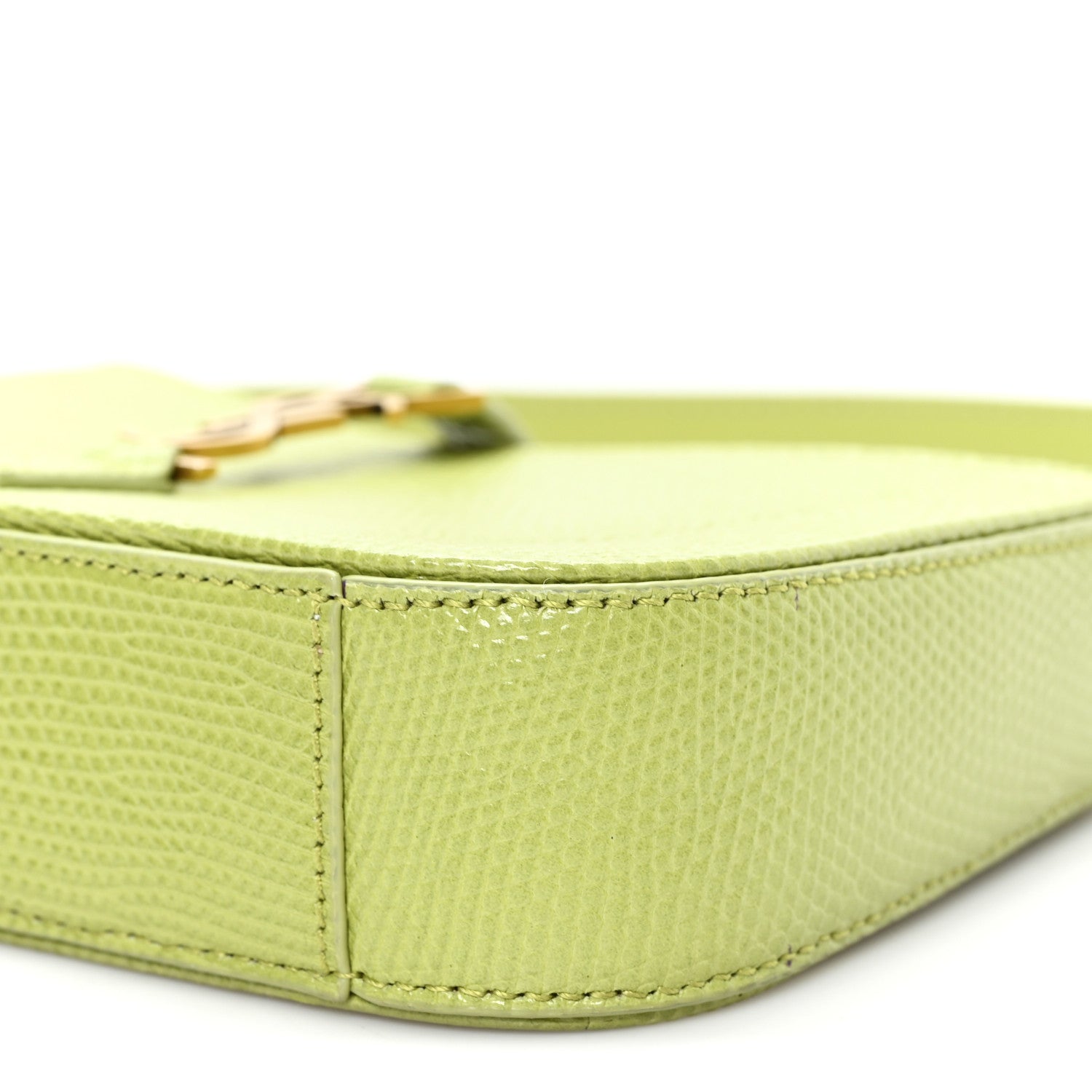 Calfskin Lizard Embossed Le 5 A 7 Mini Hobo Dull Lime