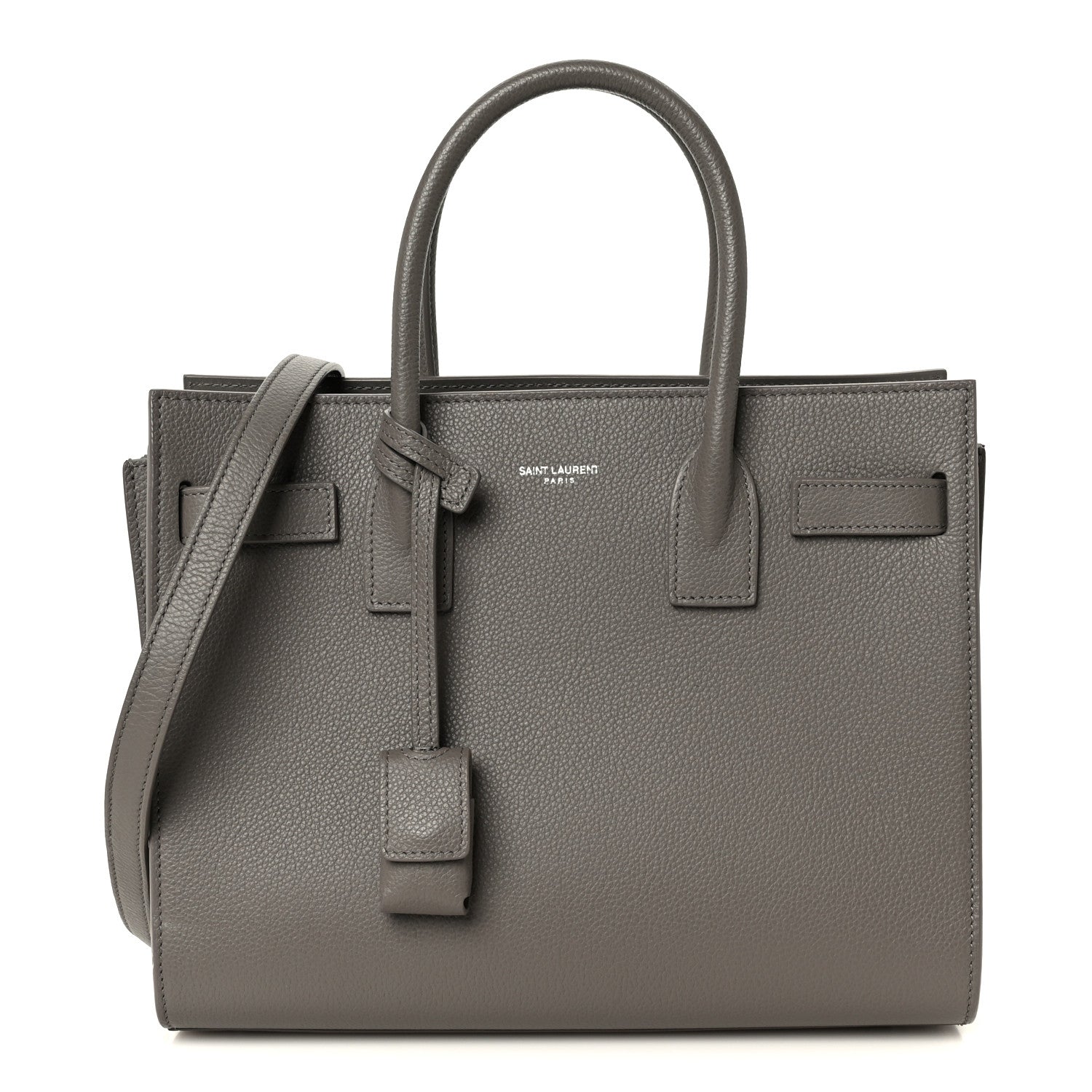 Grained Calfskin Baby Sac De Jour Taupe