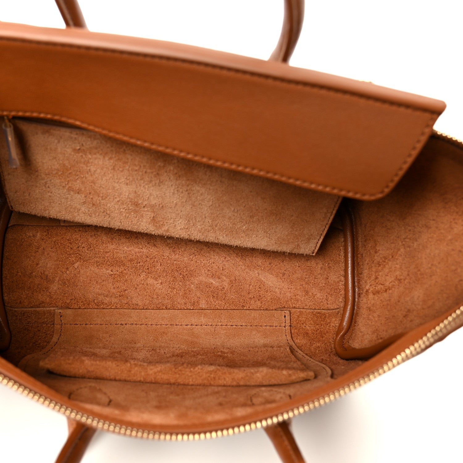 Supple Shiny Lambskin Little New Luggage Soft Tan