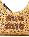 Fabric Crochet Wander Hobo Beige Khaki