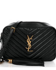 Calfskin Matelasse Monogram Lou Camera Bag Black