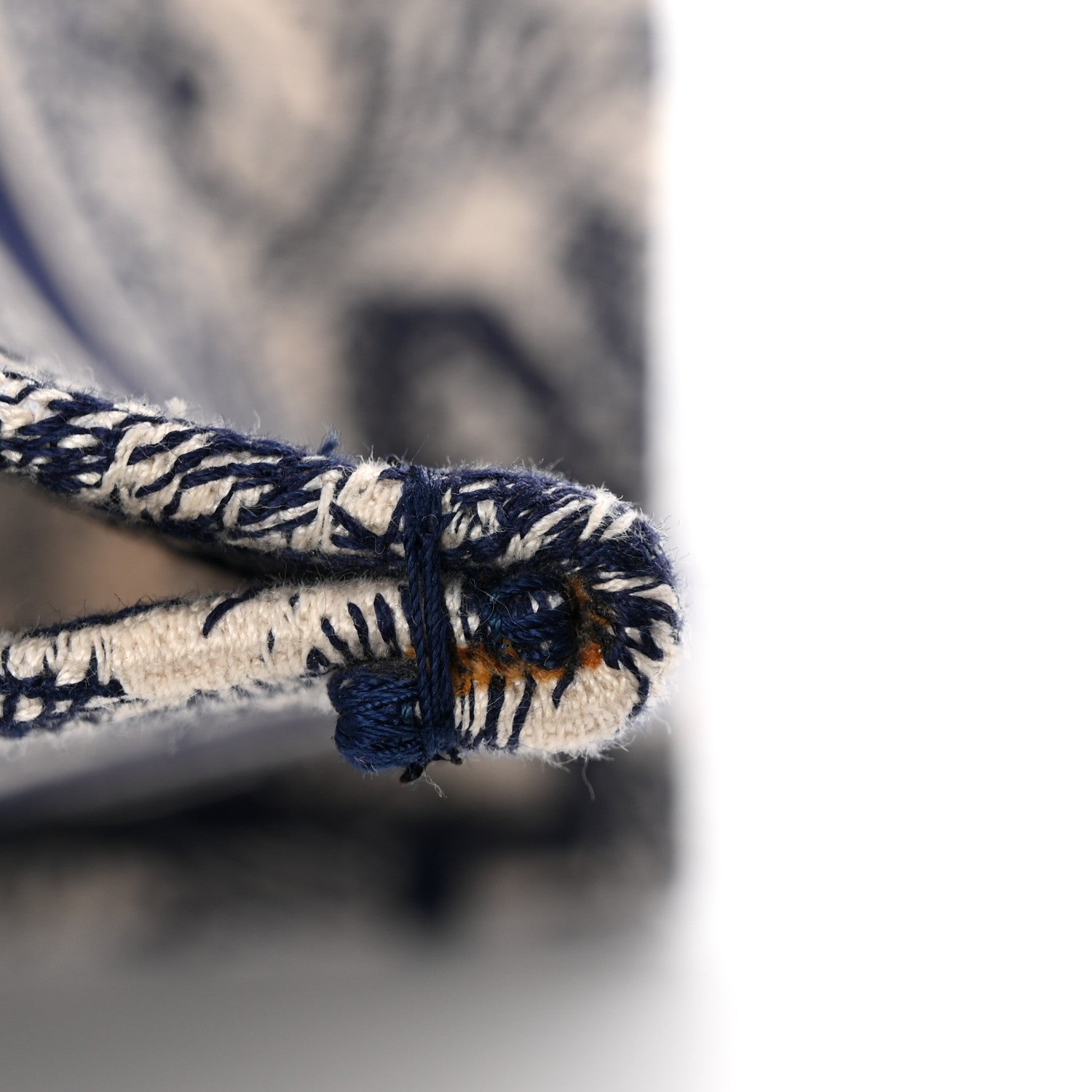 Canvas Embroidered Medium D1ORiviera Toile De Jouy Book Tote Blue