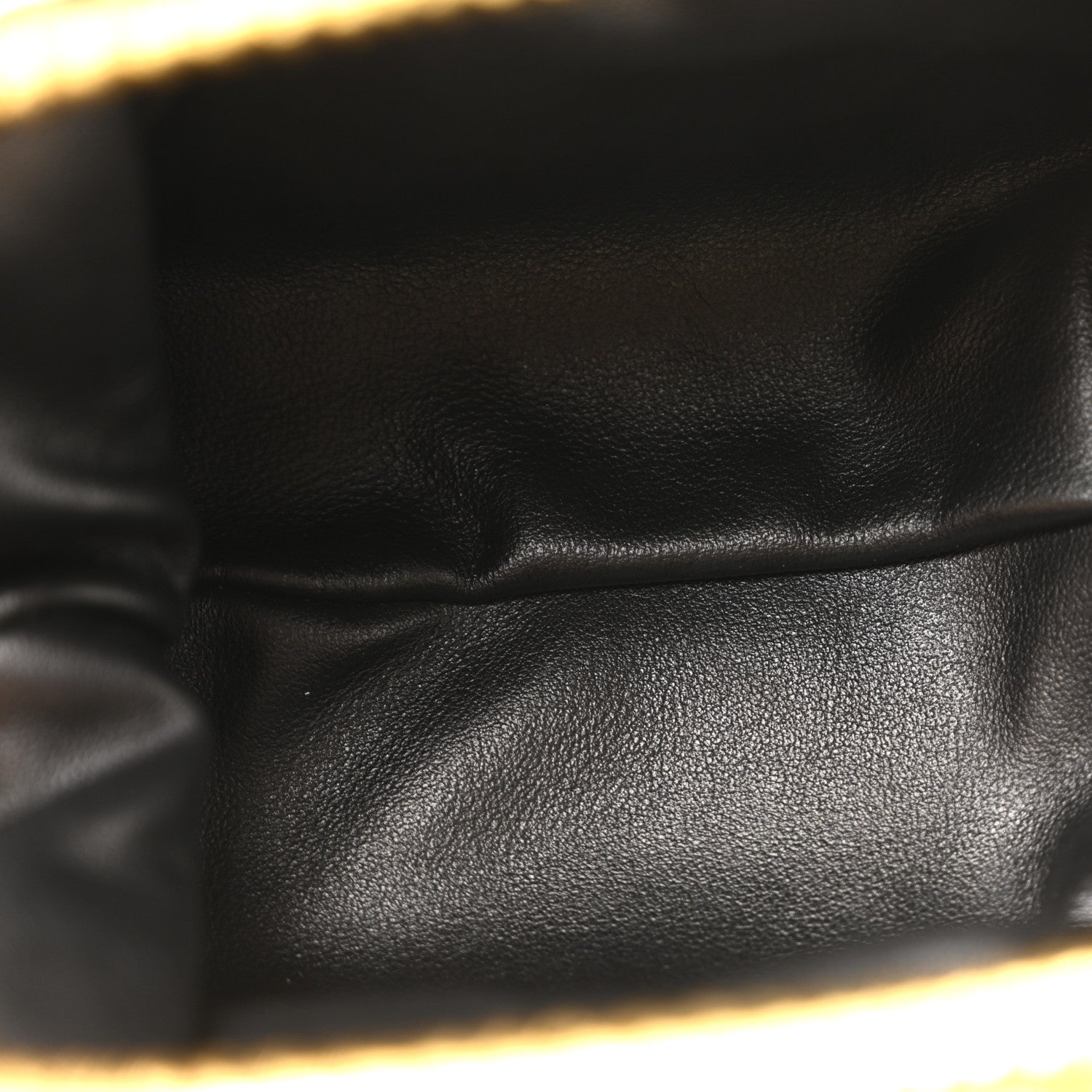 Metallic Bark Calfskin The Mini Pouch Gold