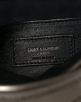 Crinkled Calfskin Matelasse Monogram Baby Niki Chain Satchel Platinum