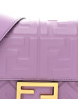 Nappa FF 1974 Embossed Baguette Agapanto