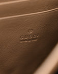 GG Supreme Monogram Mini Dionysus Chain Wallet Beige Taupe